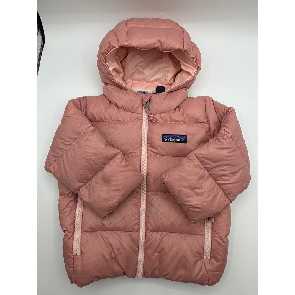 Patagonia Kids Down Sweater Hoody Pink Puffer Jacket 6-12M NetPlus
